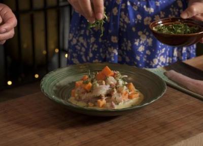 طرز تهیه سویچه: سویچه دریاییِ سرآشپز سندوال در رستوران غذاهای آمریکای لاتین