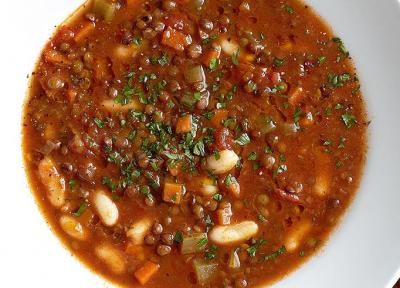 طرز تهیه سوپ عدس و گوجه فرنگی
