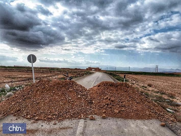 راه های دسترسی به شهر تاریخی بلقیس در اسفراین مسدود شد