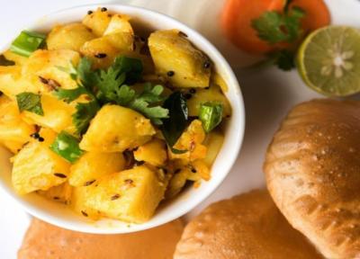 طرز تهیه سیب زمینی با ادویه مخصوص به سبک هندی